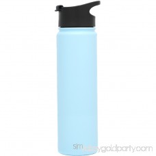 Simple Modern 10 oz Summit Kid's Water Bottle + Extra Lid - Vacuum Insulated Powder Coated Skinny Cute Thermos 18/8 Stainless Steel Flask - Blue Hydro Travel Mug - Twilight 567920685